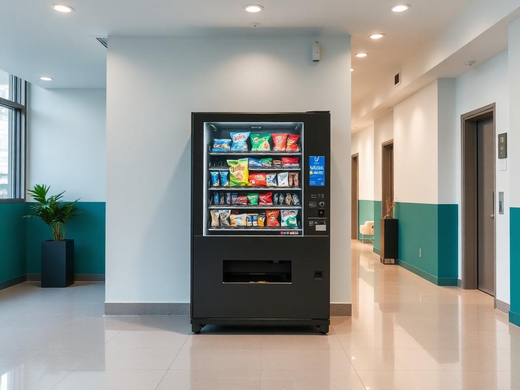 Sauberer Snackautomat in einem Bürogebäude